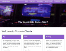 Tablet Screenshot of consoleclassix.com